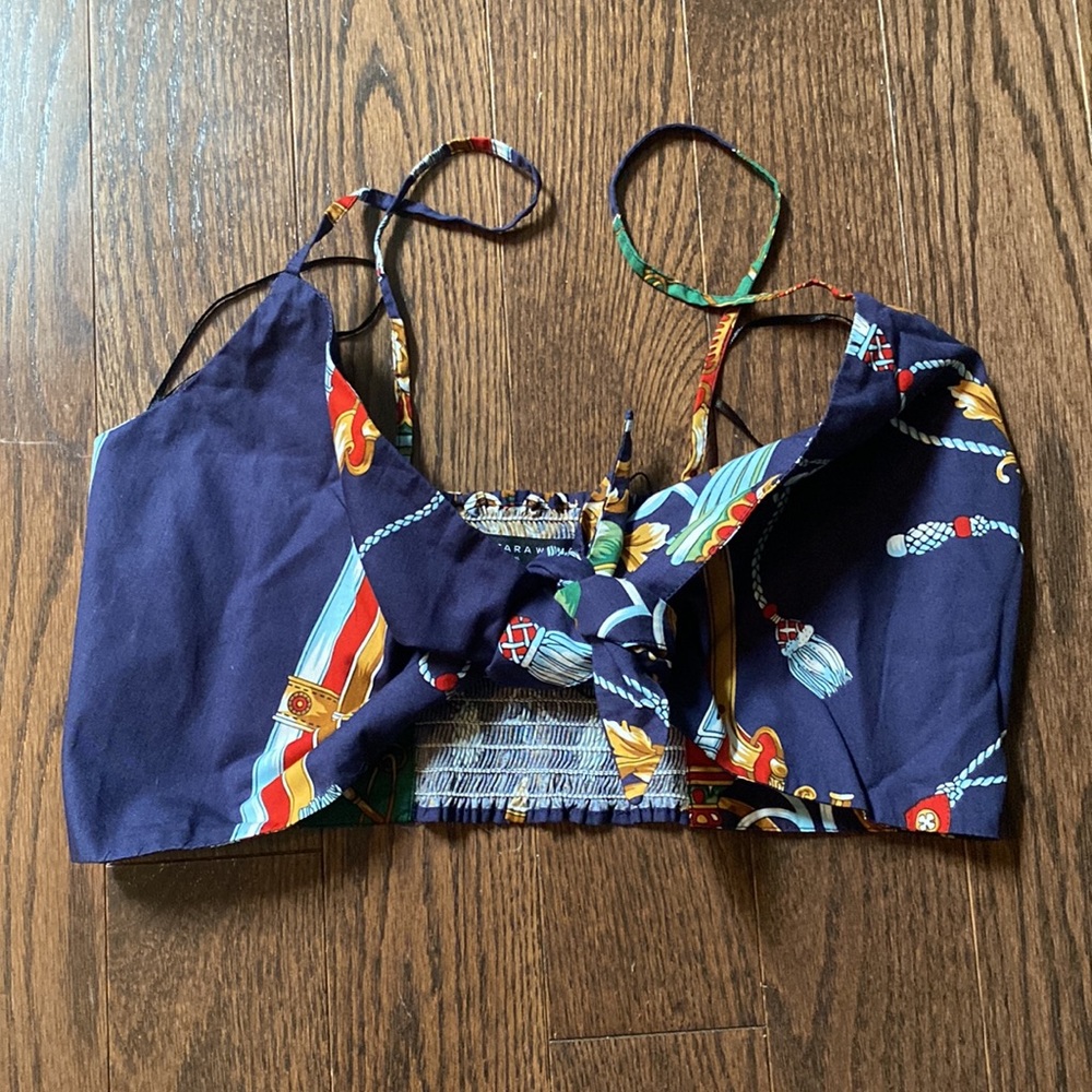 Zara Sailor tie top - Picture 1 of 6